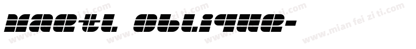 Maetl Oblique字体转换